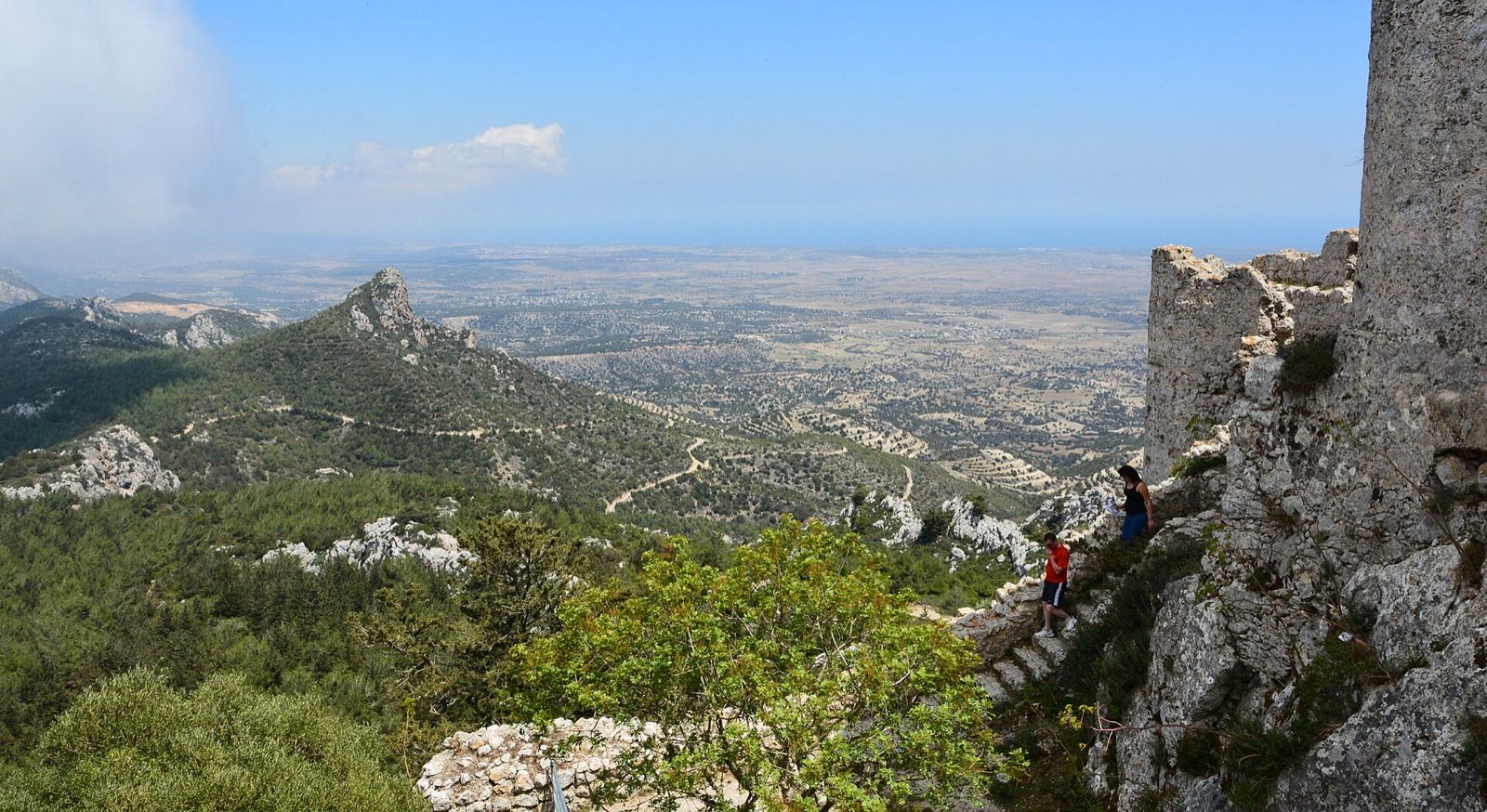 Hrad Kantara v pohorí Kyrenia