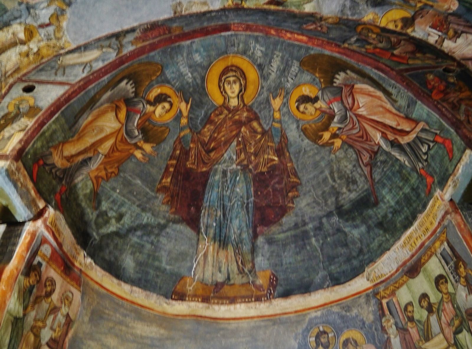 Fresky v kostole Panagia Asinou