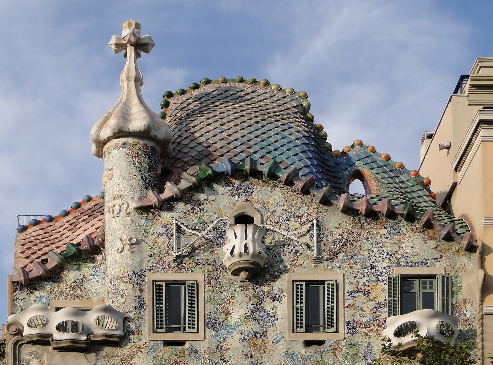 Fasáda Casa Batlló od Gaudího