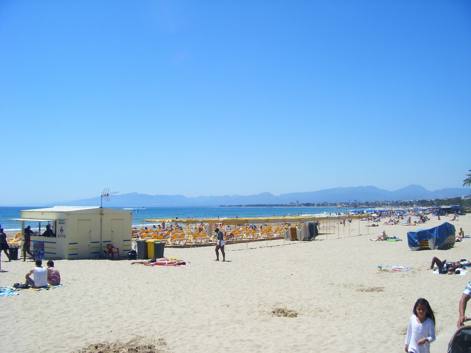 Pláž v Salou na Costa Dorada