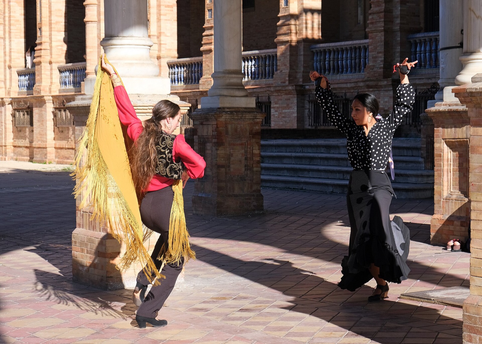 Tanečnica flamenca v Seville