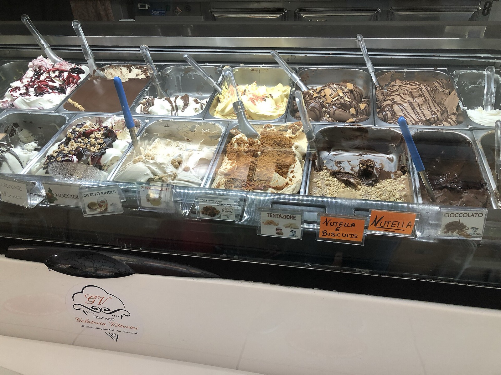 Gelato v talianskej gelaterii