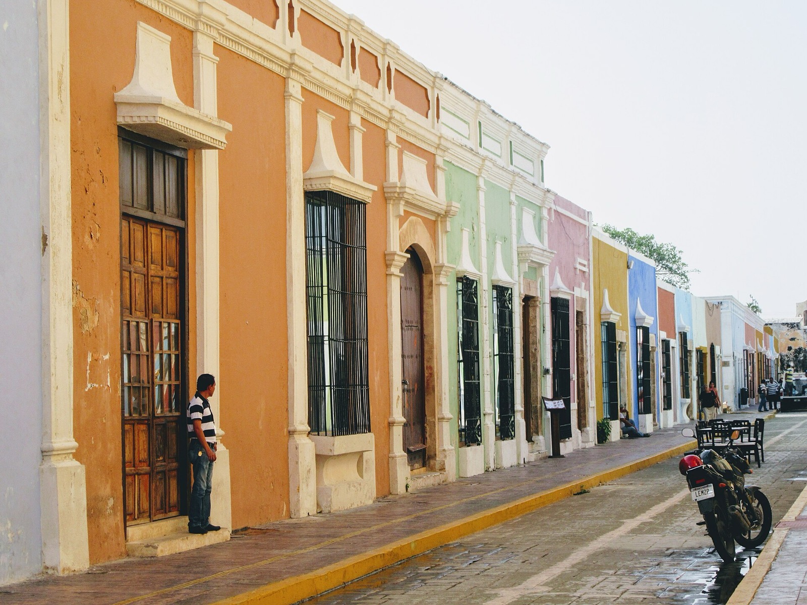 Farebná ulica v Campeche