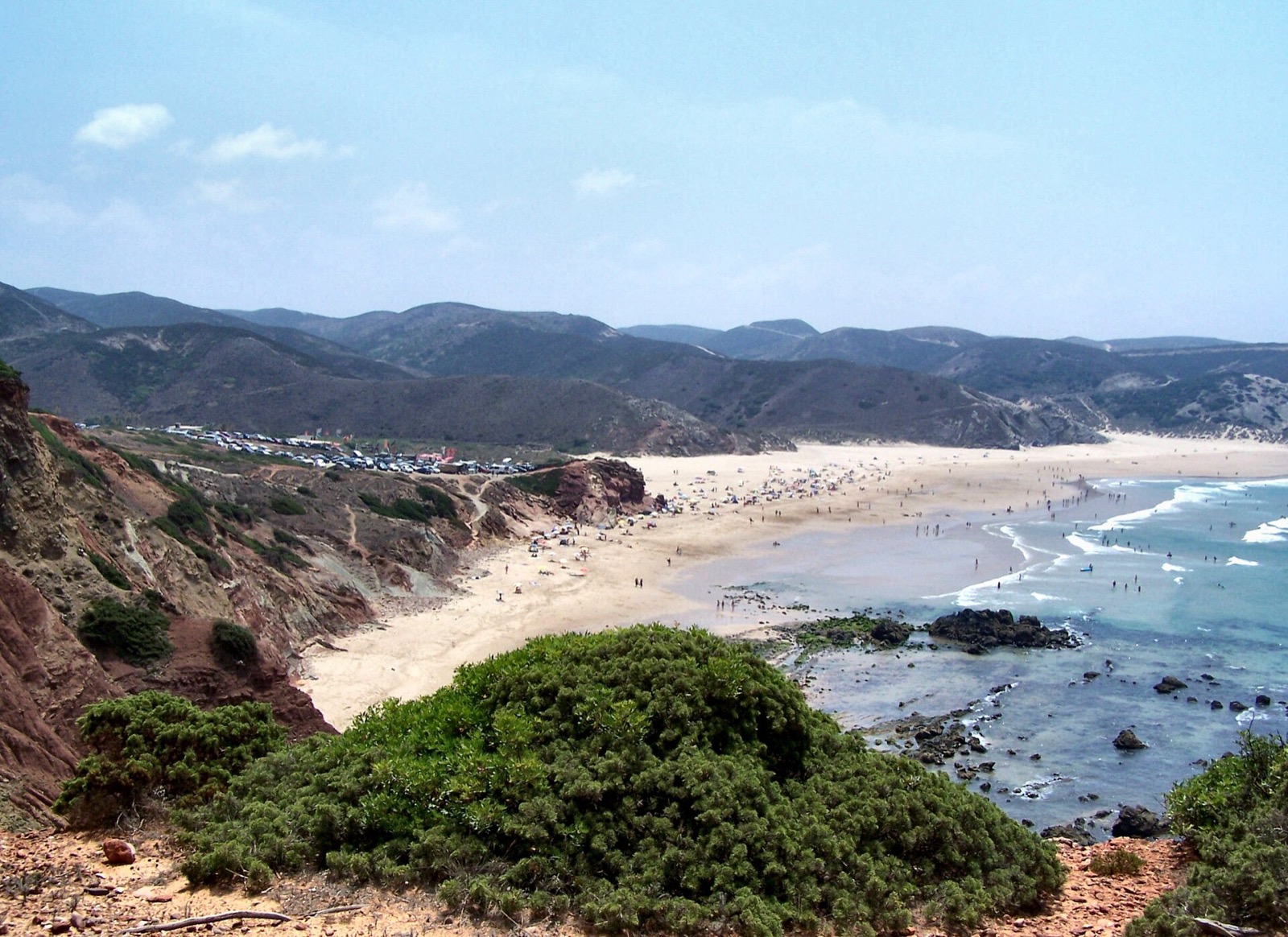 Surfová pláž Amado na západnom pobreží Algarve