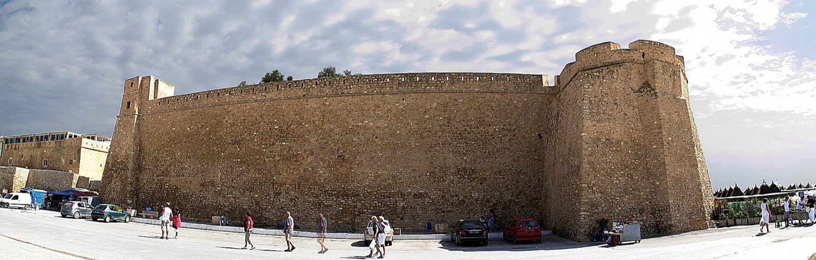 Panoráma hradieb kasby v Hammamete