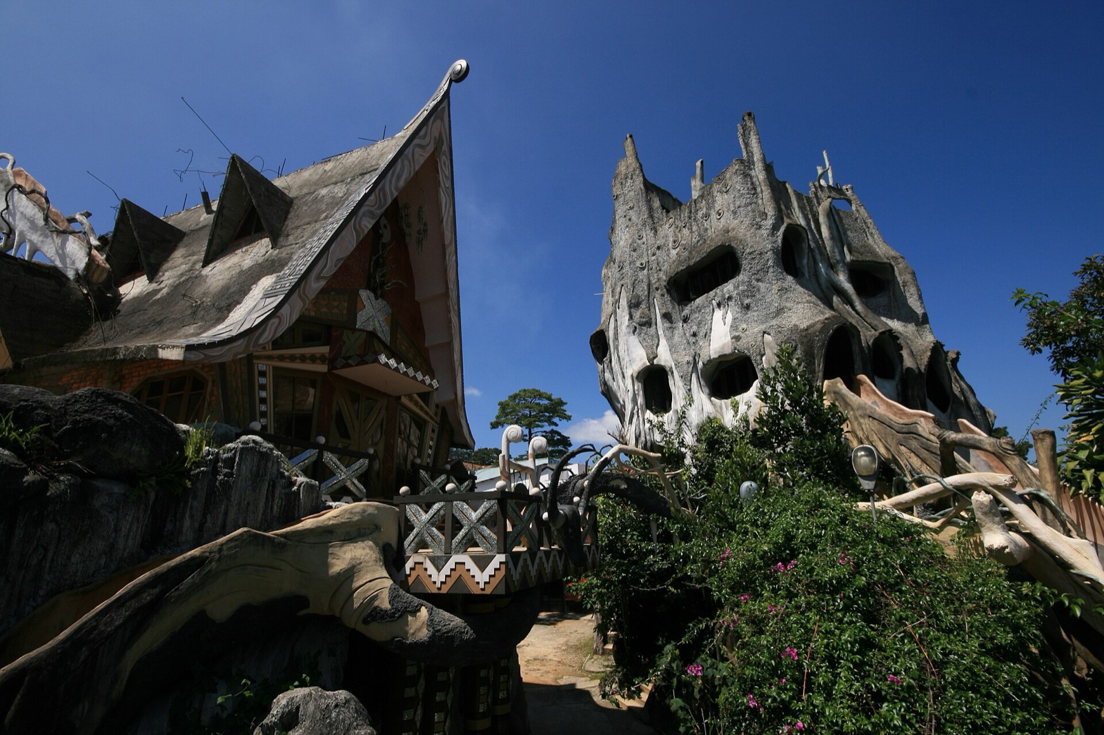 Organické tvary hotela Hang Nga – Crazy House v Da Late