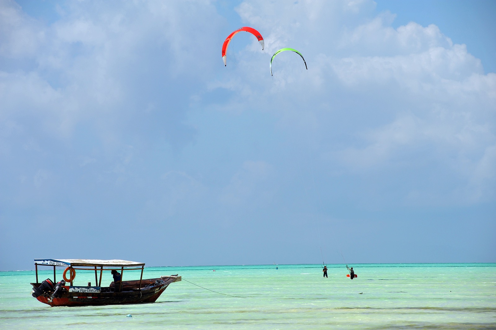Kitesurfing v Paje